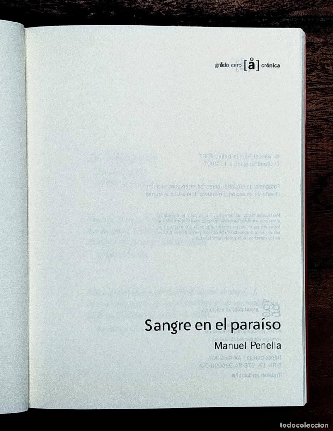 Libros de segunda mano: SANGRE EN EL PARA&Iacute;SO. PENELLA, Manuel. Grand Guignol Ediciones. 2007. - Foto 2