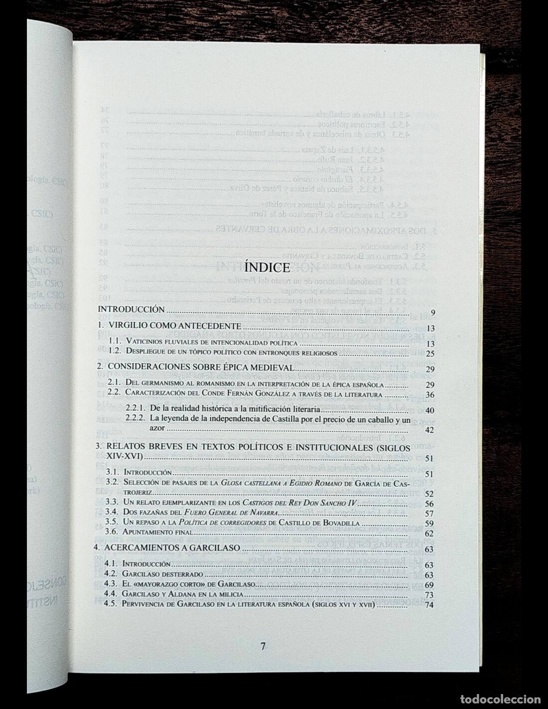 Libros de segunda mano: DE VIRGILIO A ESPRONCEDA. BERMEJO CABRERO, Jos&eacute; Luis. CSIC. 2009. - Foto 3