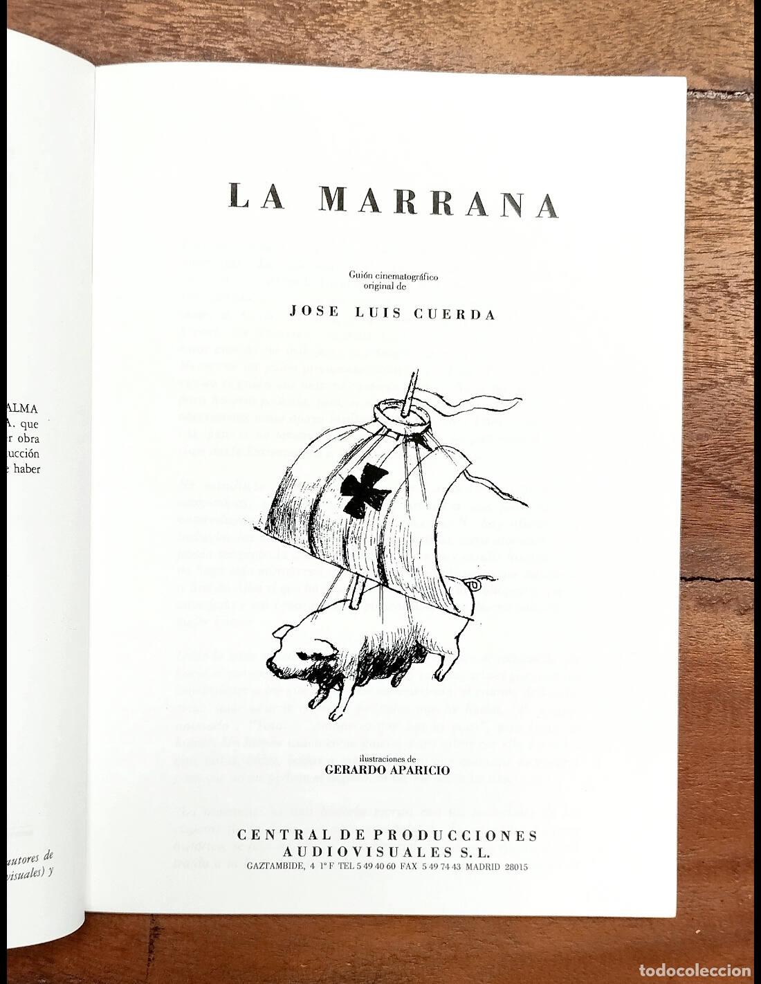 Libros de segunda mano: LA MARRANA. CUERDA, Jos&eacute; Luis. Alma. 1992. - Foto 2