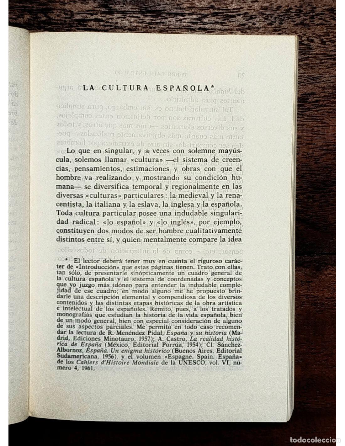 Libros de segunda mano: UNA Y DIVERSA ESPA&Ntilde;A. LA&Iacute;N ENTRALGO, Pedro. Edhasa. 1968. - Foto 3