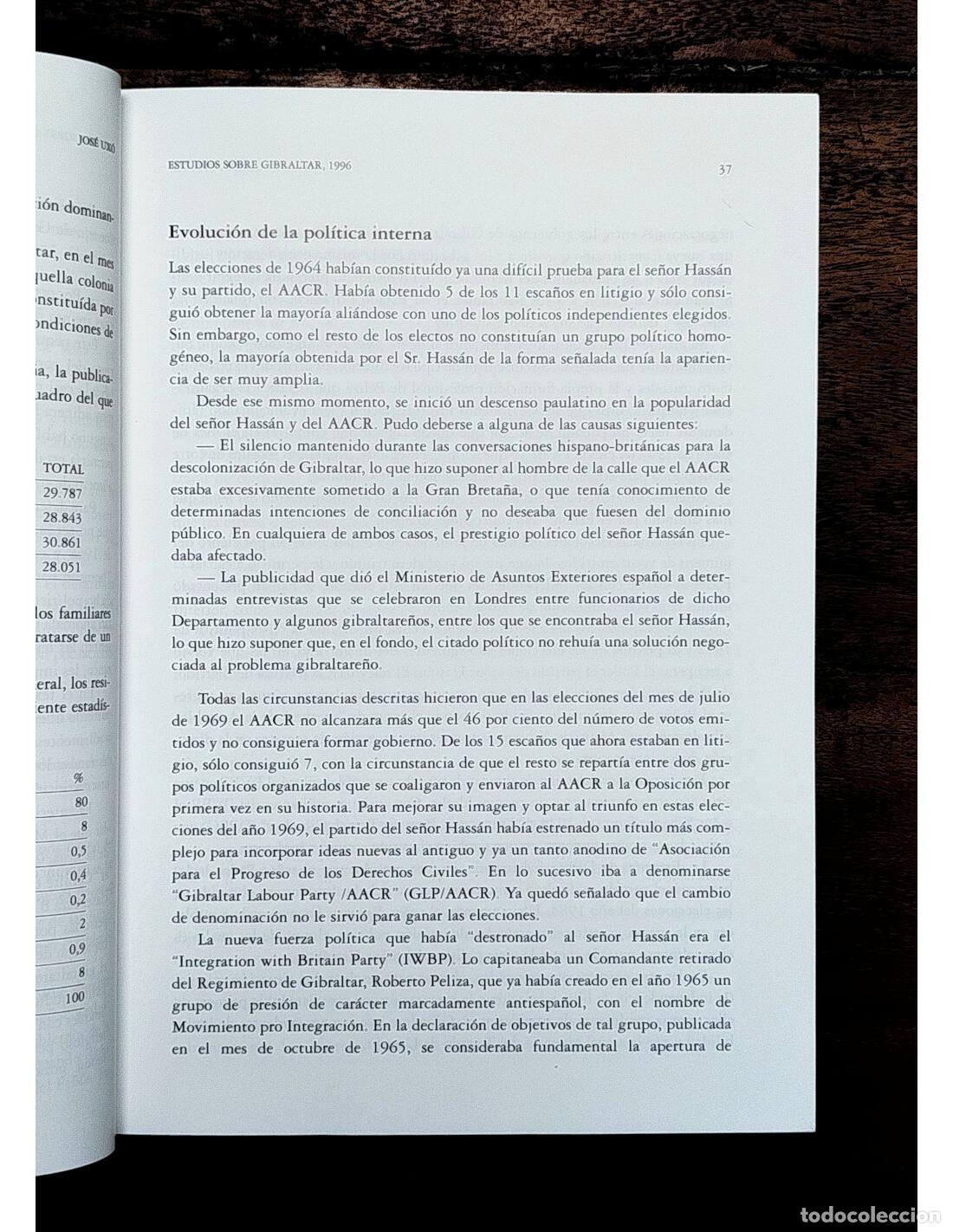 Libros de segunda mano: ESTUDIOS SOBRE GIBRALTAR. VV.AA. INCIPE. 1996. - Foto 4