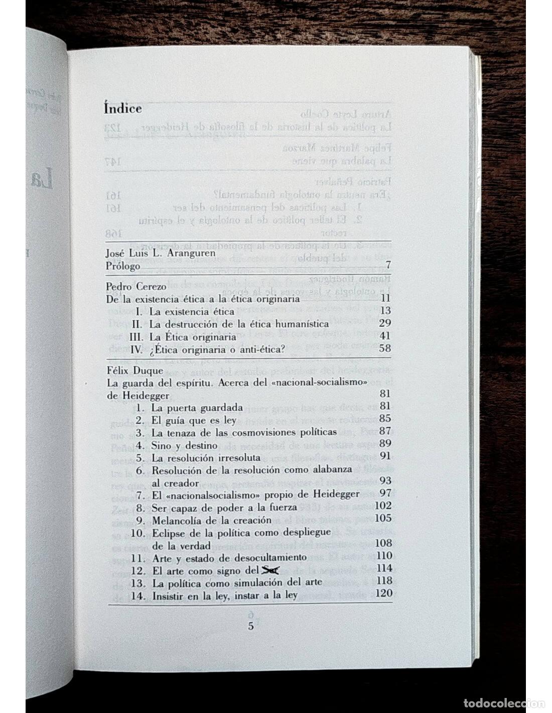 Libros de segunda mano: HEIDEGGER: LA VOZ DE LOS TIEMPOS SOMBR&Iacute;OS. VV.AA. Ediciones del Serbal. 1991. - Foto 3