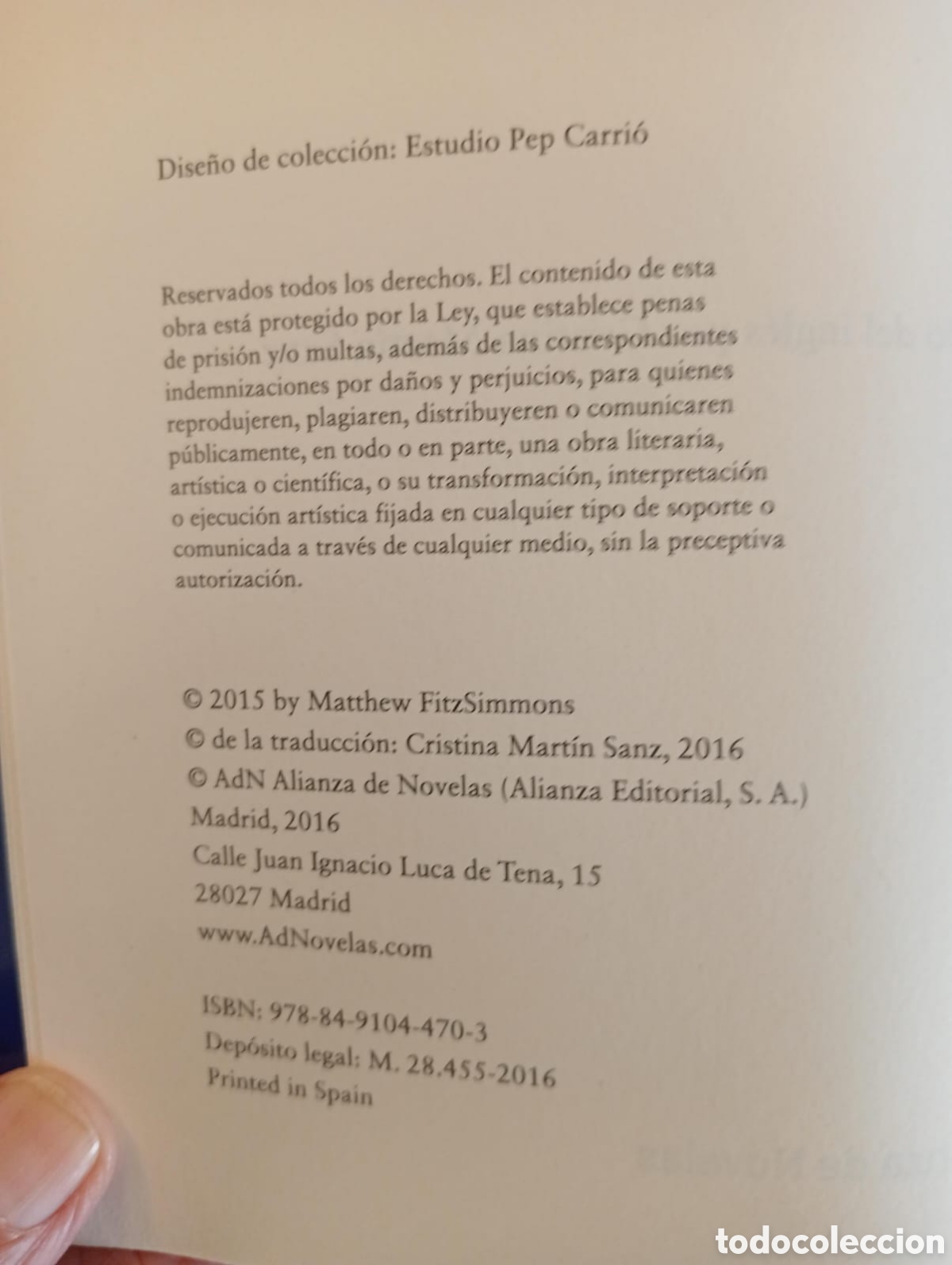 Libros de segunda mano: LA SOGA / MATTHEW FITZSIMMONS. - Foto 3