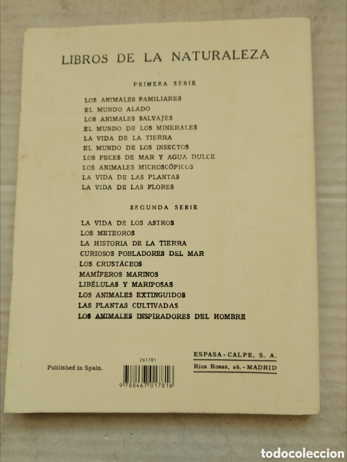 Libros de segunda mano: LOS ANIMALES SALVAJES FACSIMIL/ESPASA CALPE - Foto 3