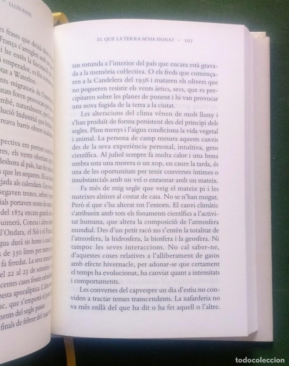 Libros de segunda mano: EL QUE LA TERRA MHA DONAT - LLU&Iacute;S FOIX -2017 - Foto 6