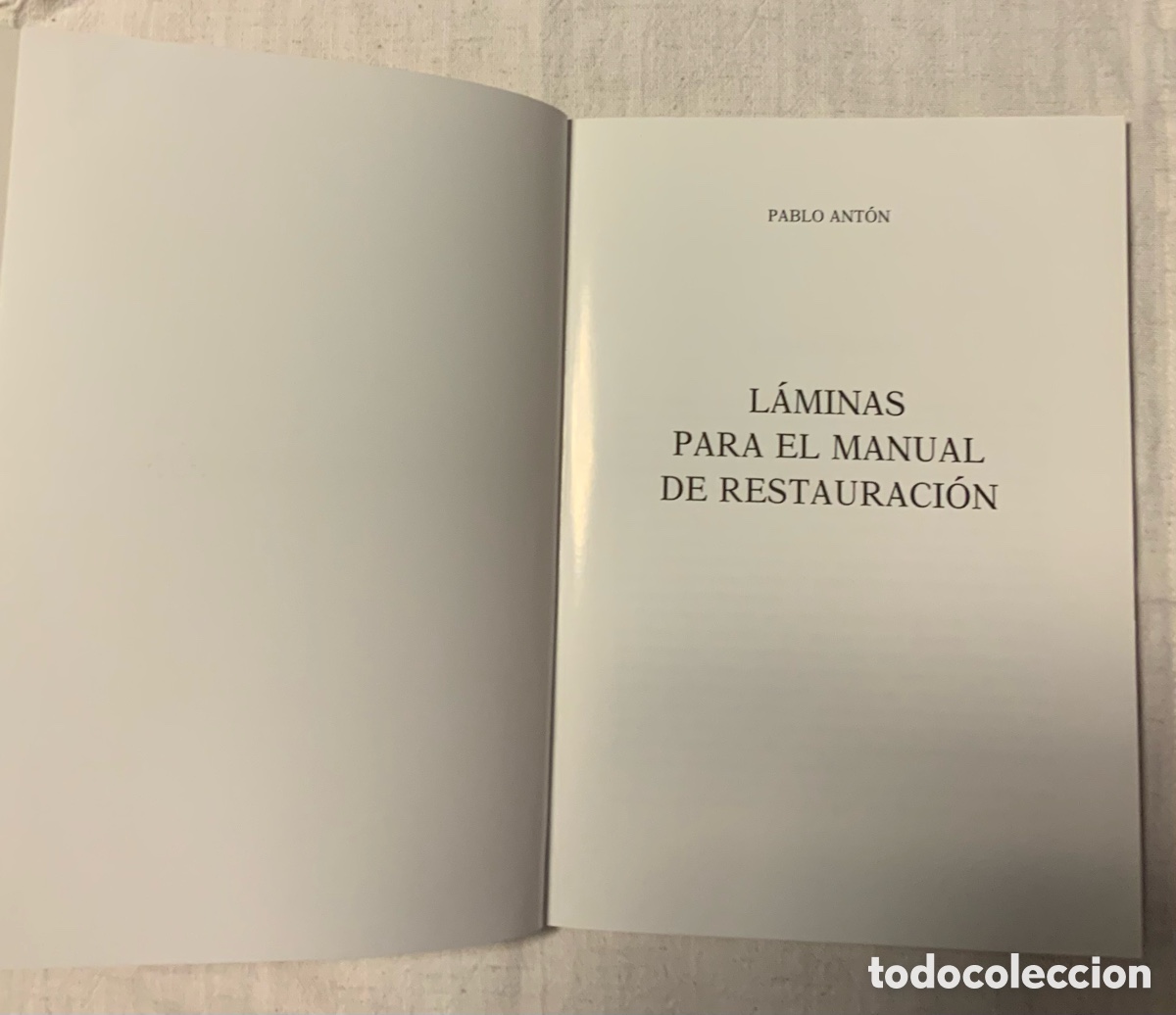 Libros de segunda mano: L&aacute;minas para el manual de restauraci&oacute;n. Pablo Ant&oacute;n - Foto 2
