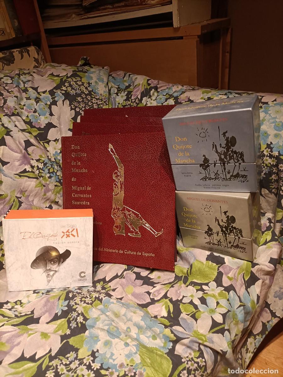 Libros de segunda mano: 3 COLECCIONES AUDIO LIBROS DEL QUIJOTE VER FOTOS