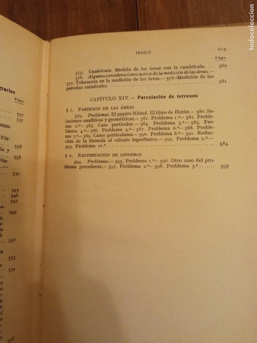 Libros de segunda mano: Topografia. Claudio Pasini. edici&oacute;n en tela. 1957 - Foto 2