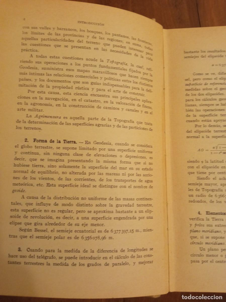 Libros de segunda mano: Topografia. Claudio Pasini. edici&oacute;n en tela. 1957 - Foto 3