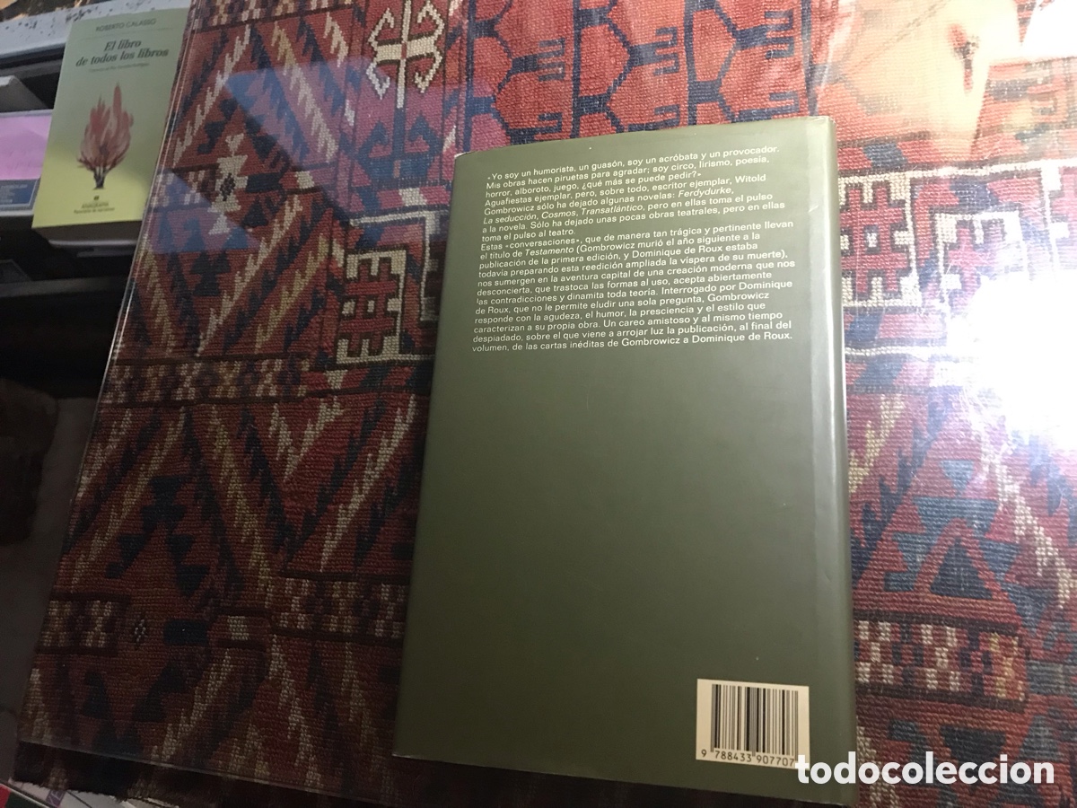 Libros de segunda mano: Testamento. Witold Gombrowicz. Anagrama - Foto 3