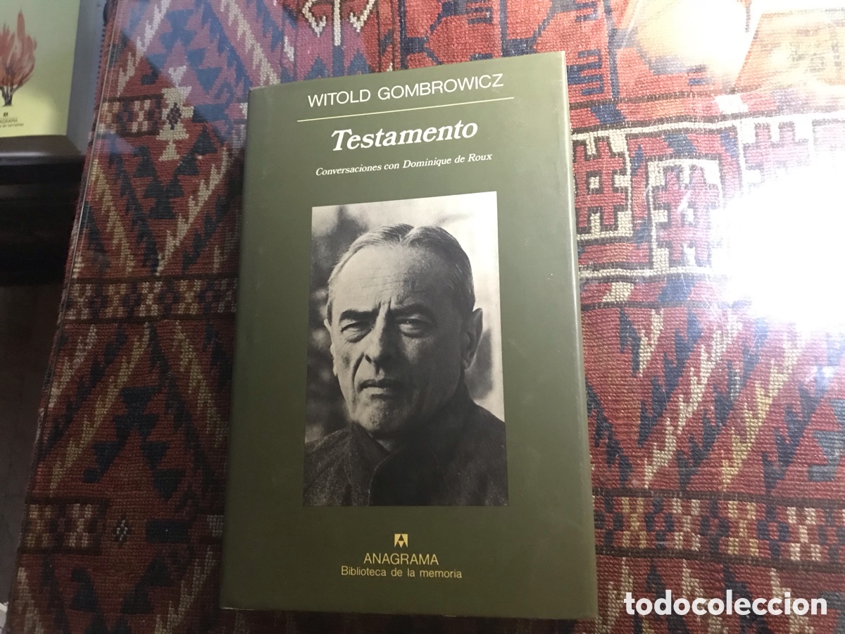 Libros de segunda mano: Testamento. Witold Gombrowicz. Anagrama - Foto 1