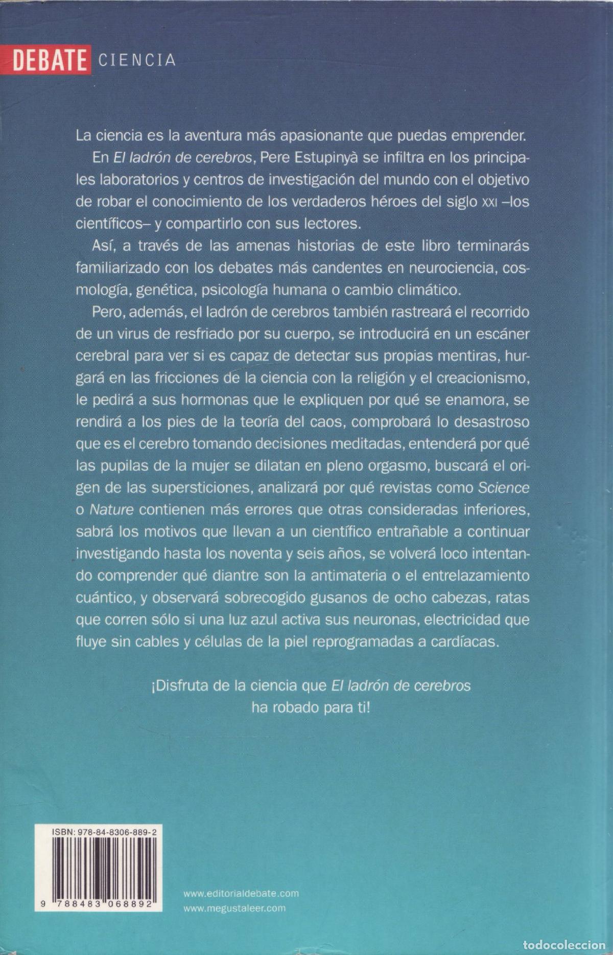 Libros de segunda mano: El ladron de cerebros - Estupinya, Pere - Foto 3