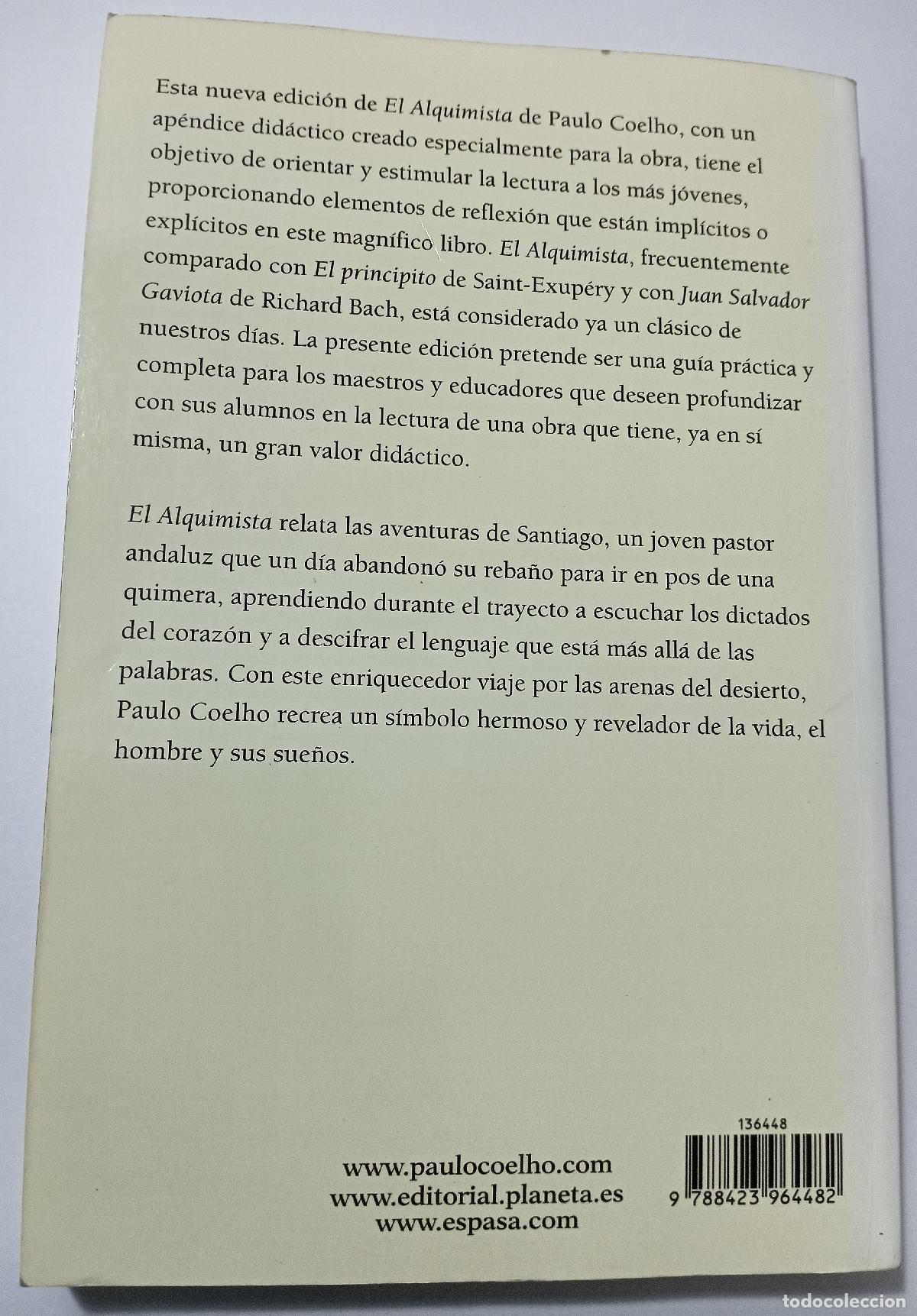 Libros de segunda mano: El alquimista - Coelho, Paulo - Foto 3