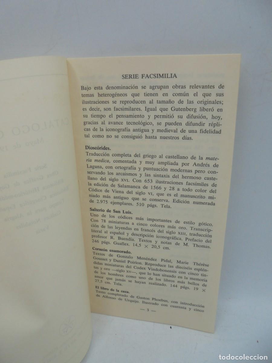 Libros de segunda mano: CATALOGO GENERAL. EDICIONES DE ARTE Y BIBLIOFILIA. 1986. - Foto 2