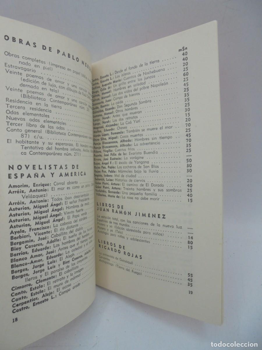 Libros de segunda mano: CATALOGO. EDITORIAL LOSADA. OCTUBRE 1958. - Foto 3