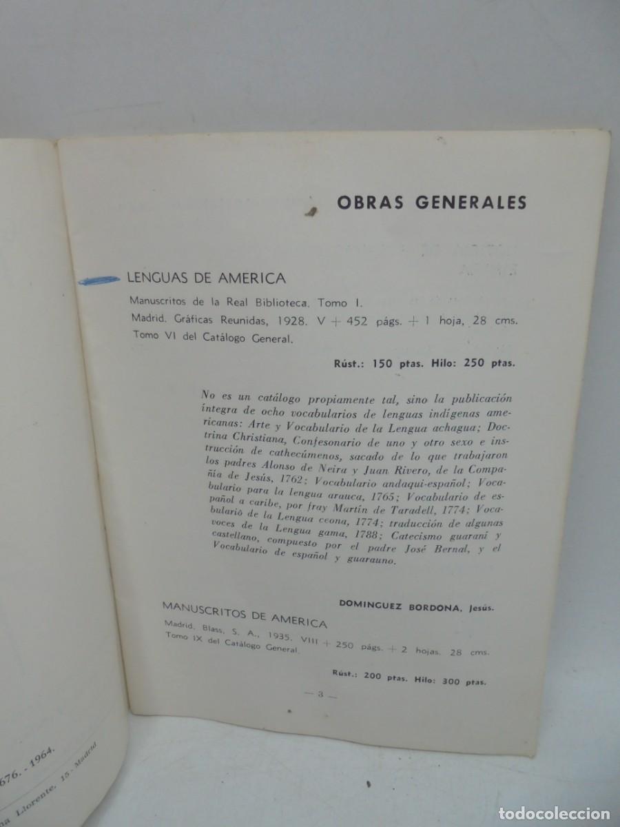 Libros de segunda mano: CATALOGO. EDITORIAL PATRIMONIO NACIONAL. 1964. - Foto 2