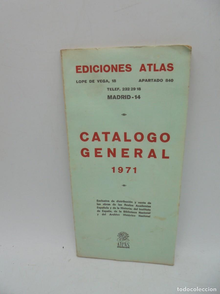 Libros de segunda mano: CATALOGO GENERAL. EDICIONES ATLAS. 1971. - Foto 1