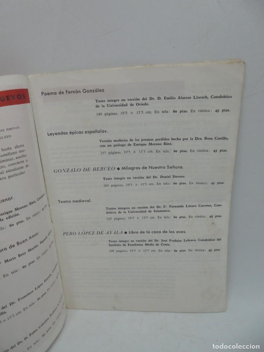 Libros de segunda mano: CATALOGO. EDITORIAL CASTALIA. NOVIEMBRE 1963. - Foto 2