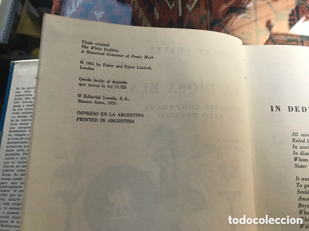 Libros de segunda mano: La diosa blanca. Robert Graves. Losada - Foto 7