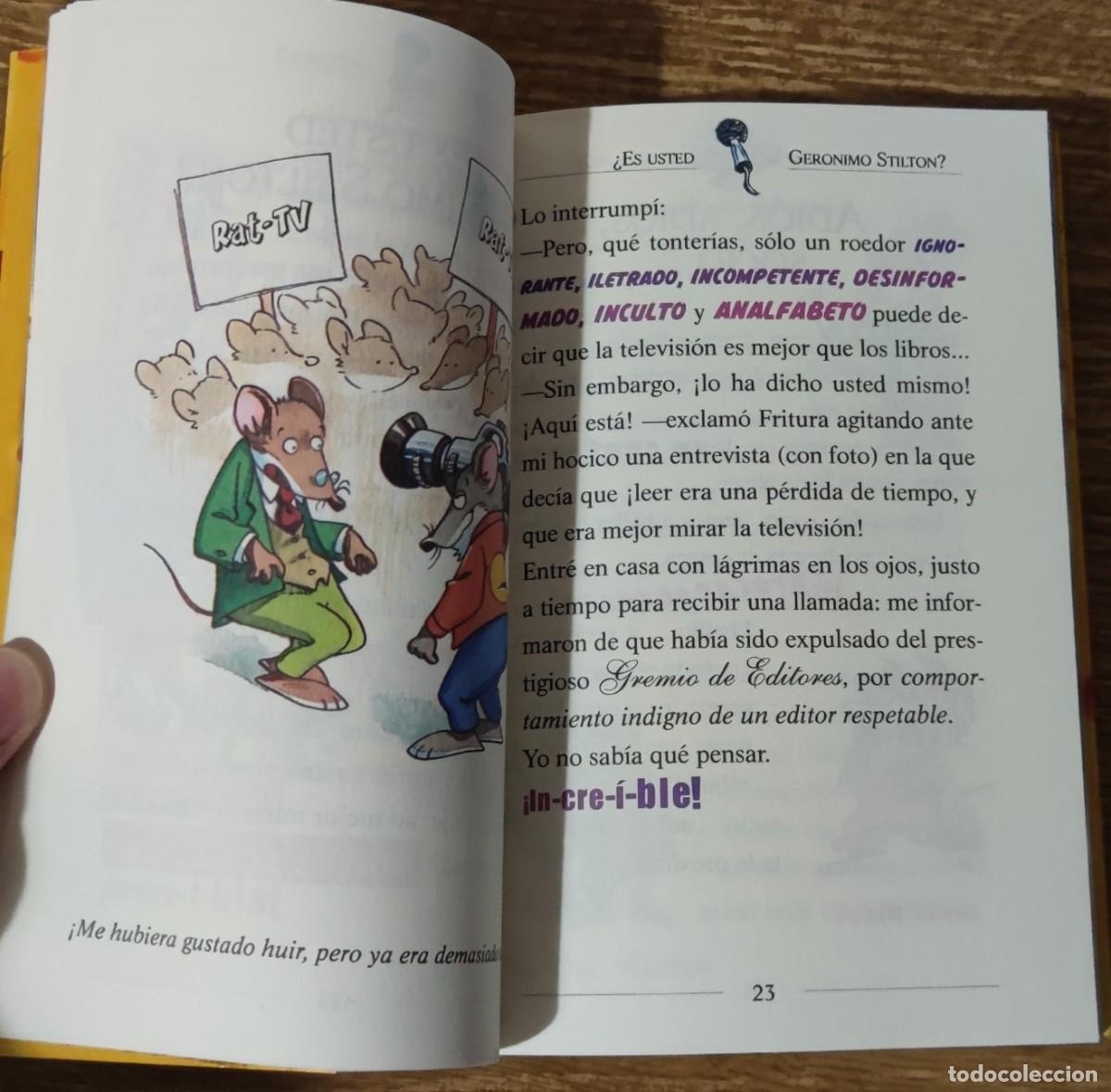 Libros de segunda mano: Libro - &iexcl;Quita esas patas, caraqueso! (2008) Geronimo Stilton - Foto 2