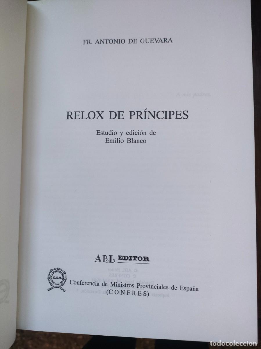 Libros de segunda mano: ANTONIO DE GUEVARA , RELOX DE PRINCIPES - Foto 3
