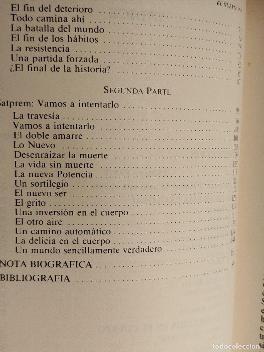 Libros de segunda mano: 1989. El nuevo ser. Satprem-Luc Venet. - Foto 4