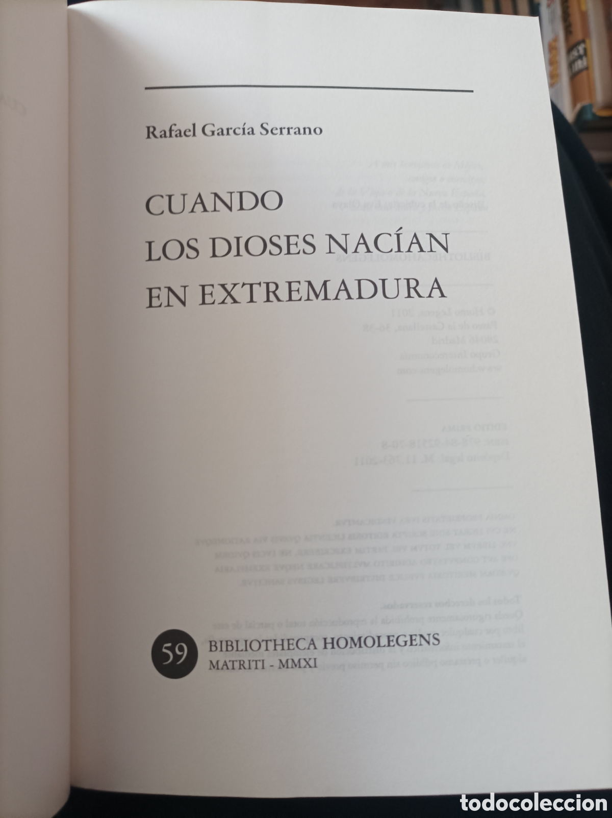 Libros de segunda mano: Cuando los dioses nac&iacute;an en Extremadura Rafael Garc&iacute;a Serrano - Foto 3