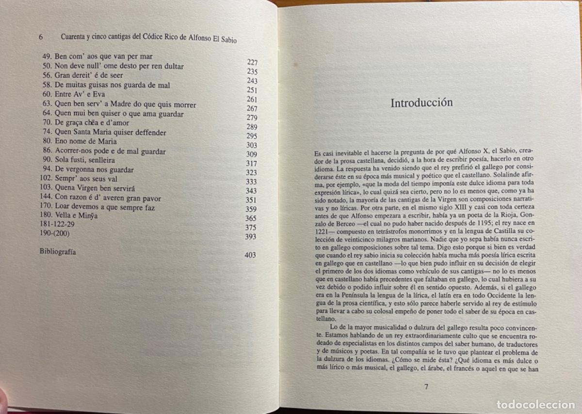 Libros de segunda mano: CUARENTA Y CINCO CANTIGAS CODICE RICO ALFONSO EL SABIO - LUIS BELTRAN 1997 - Foto 9