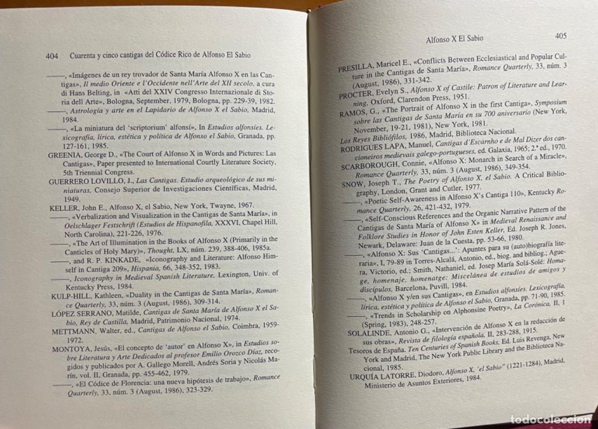 Libros de segunda mano: CUARENTA Y CINCO CANTIGAS CODICE RICO ALFONSO EL SABIO - LUIS BELTRAN 1997 - Foto 10