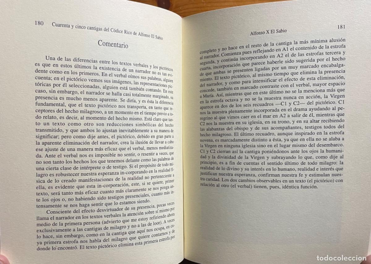 Libros de segunda mano: CUARENTA Y CINCO CANTIGAS CODICE RICO ALFONSO EL SABIO - LUIS BELTRAN 1997 - Foto 14