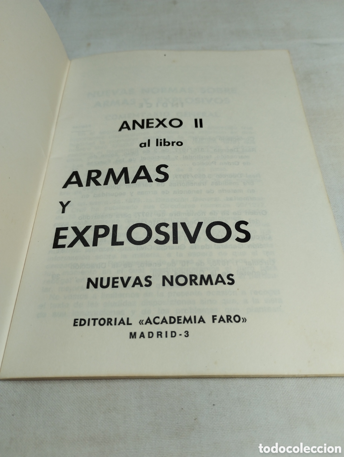 Libros de segunda mano: Armas y explosivos, nuevas normas. Miguel Mediano, 1977 - Foto 2