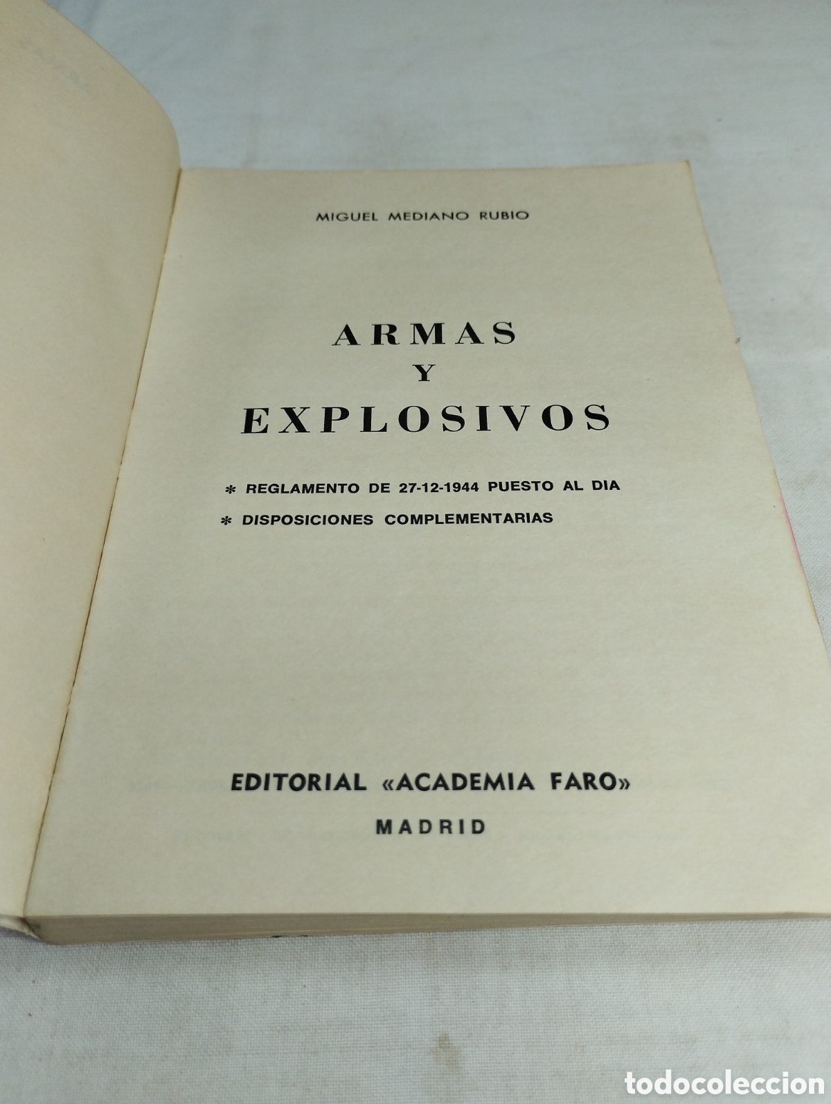 Libros de segunda mano: Armas y explosivos. Miguel Mediano, 1976 - Foto 3
