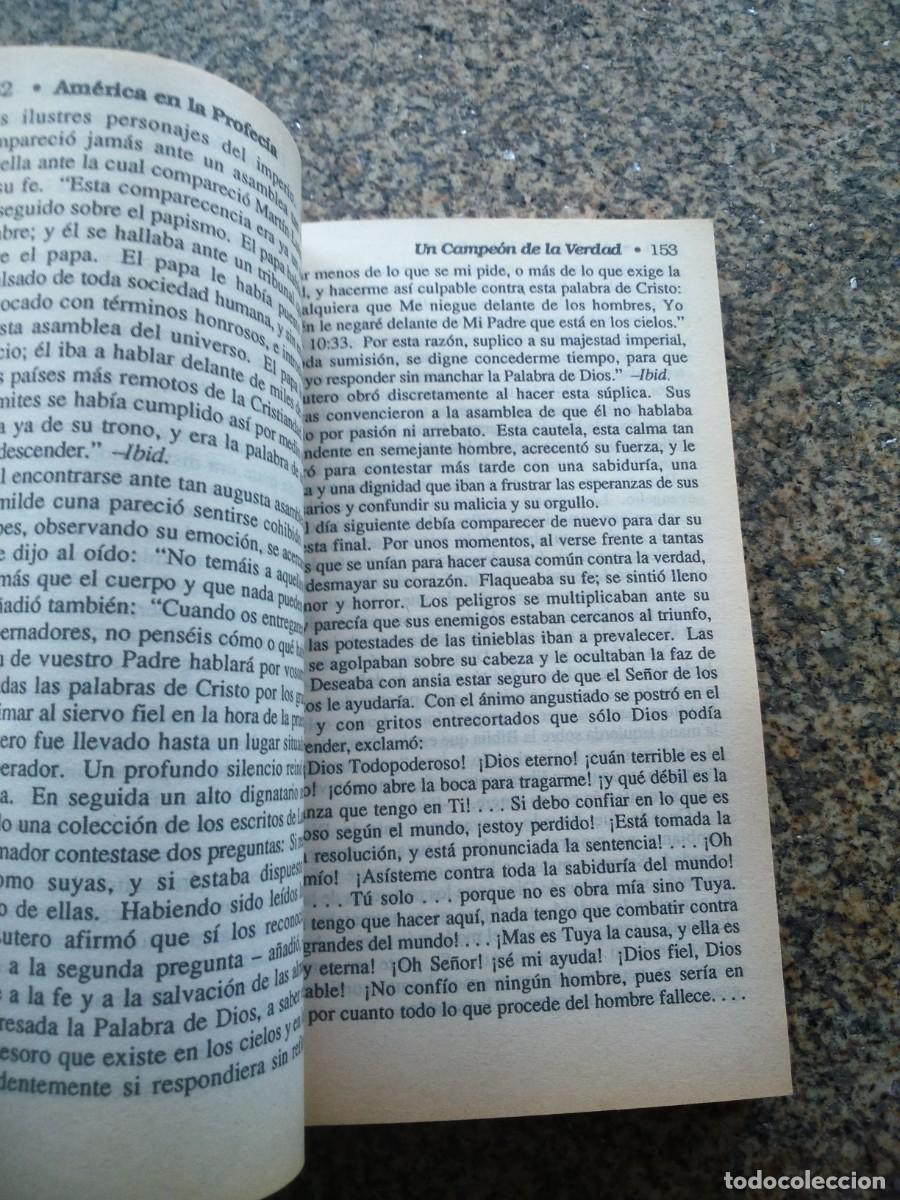 Libros de segunda mano: AMERICA EN LA PROFECIA -- E. G. WHITE -- 1989 -- - Foto 2