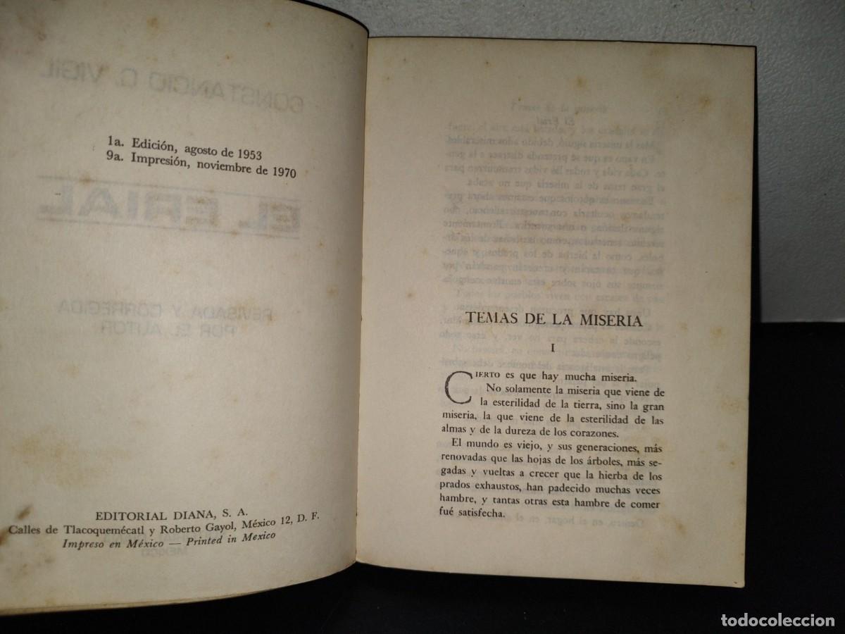 Libros de segunda mano: 118- EL ERIAL - CONSTANCIO C. VIGIL - EDITORIAL DIANA - 1970 - Foto 6