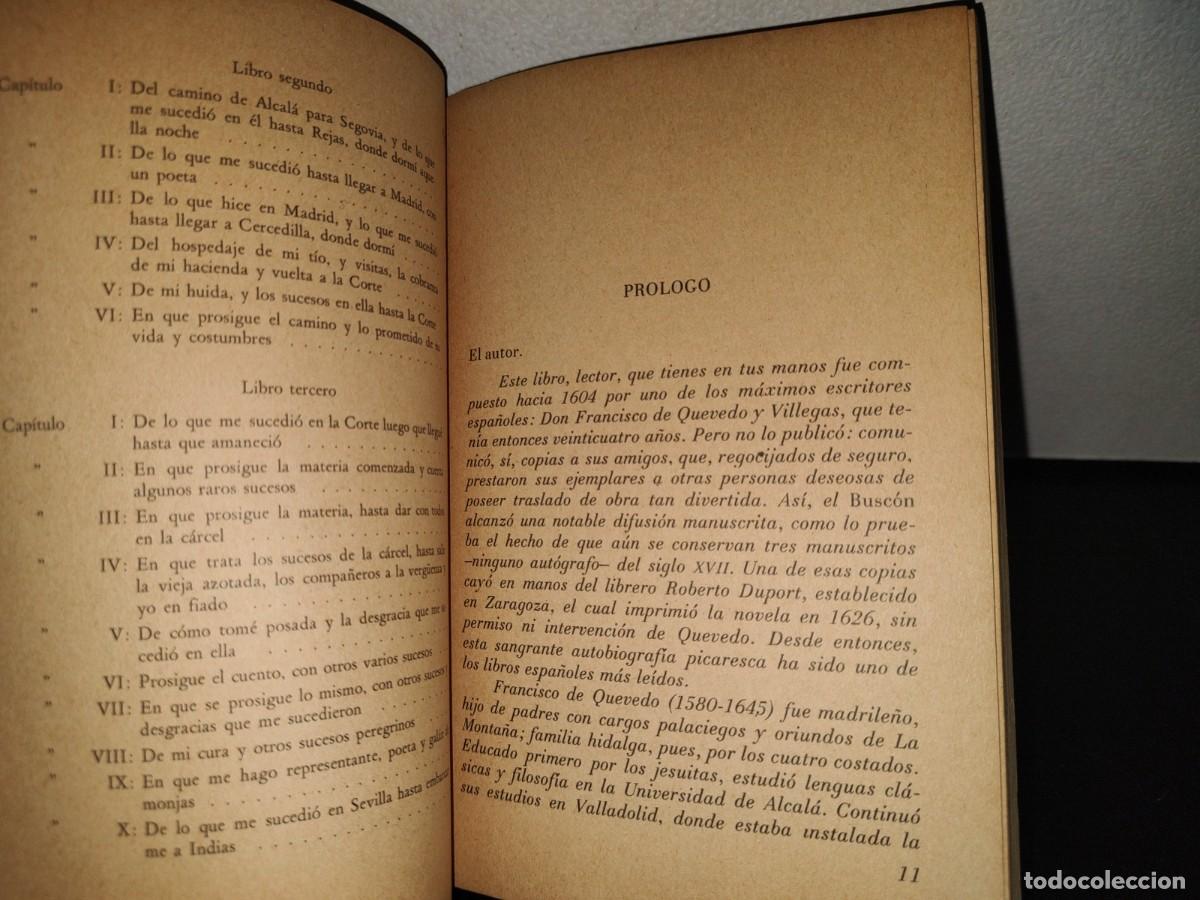 Libros de segunda mano: 120- LA VIDA DEL BUSC&Oacute;N LLAMADO DON PABLOS - FRANCISCO DE QUEVEDO - Foto 5