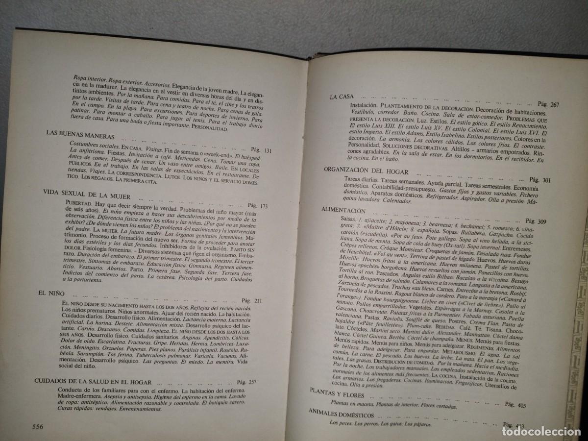 Libros de segunda mano: 120- BIBLIOTECA DANAE DEL HOGAR. EL LIBRO DE LA MUJER - EDICIONES DANAE 1973 - Foto 10