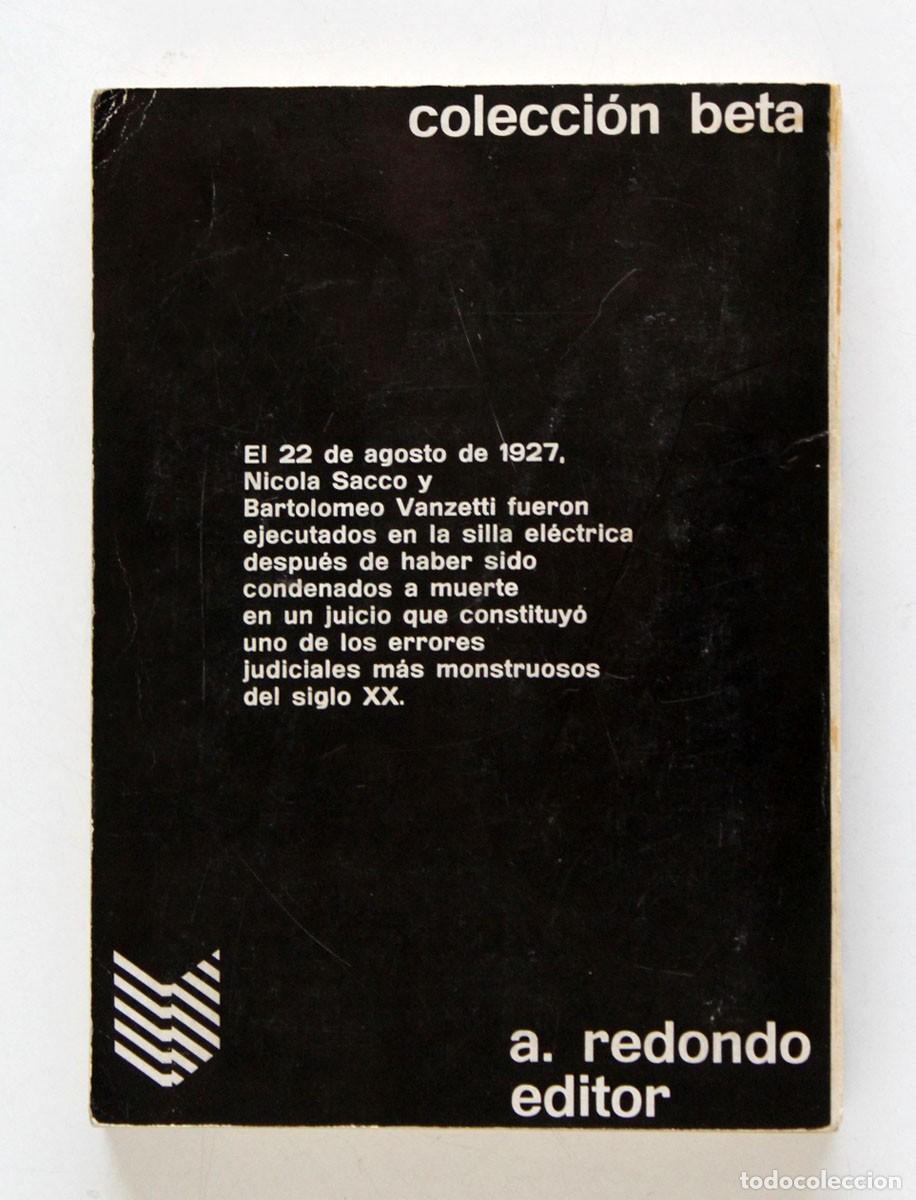 Libros de segunda mano: El Proceso Sacco-Vanzetti. Luis Amado. - Foto 3