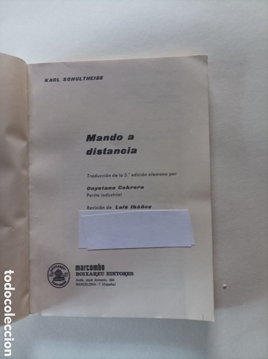 Libros de segunda mano: MANDO A DISTANCIA. KARL SCHULTHEISS. (ELECTRONICA PRACTICA) - Foto 2