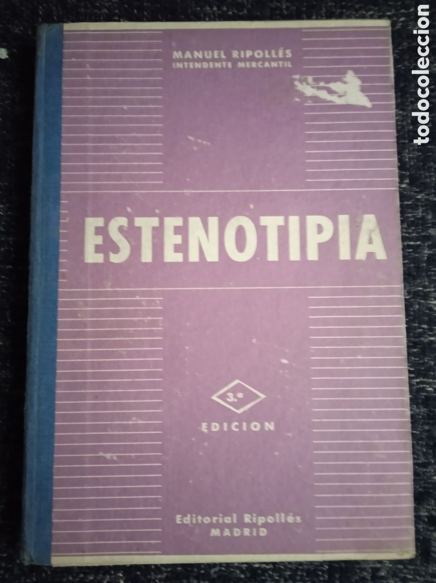 Libros de segunda mano: ESTENOTIPIA / MANUEL RIPOLLES - Foto 1