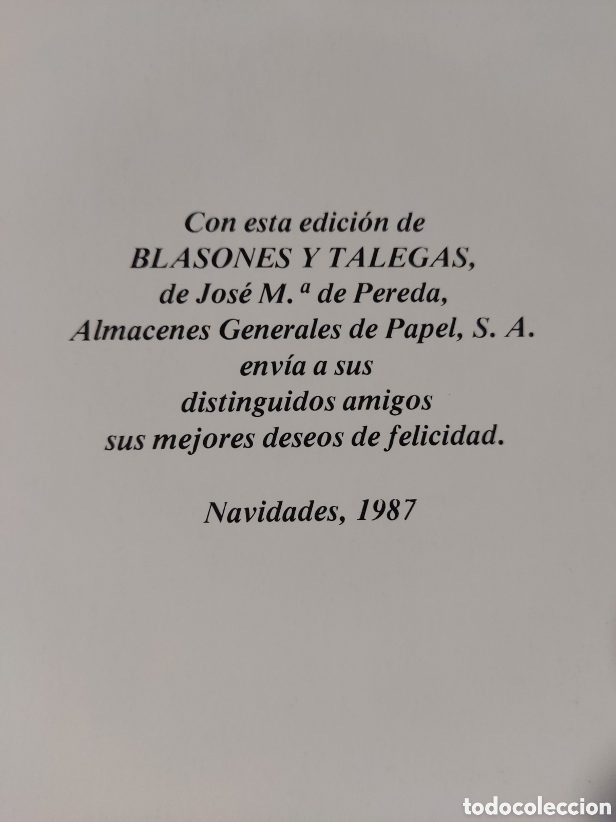 Libros de segunda mano: Blasones y talegas a&ntilde;o 1987 - Foto 2