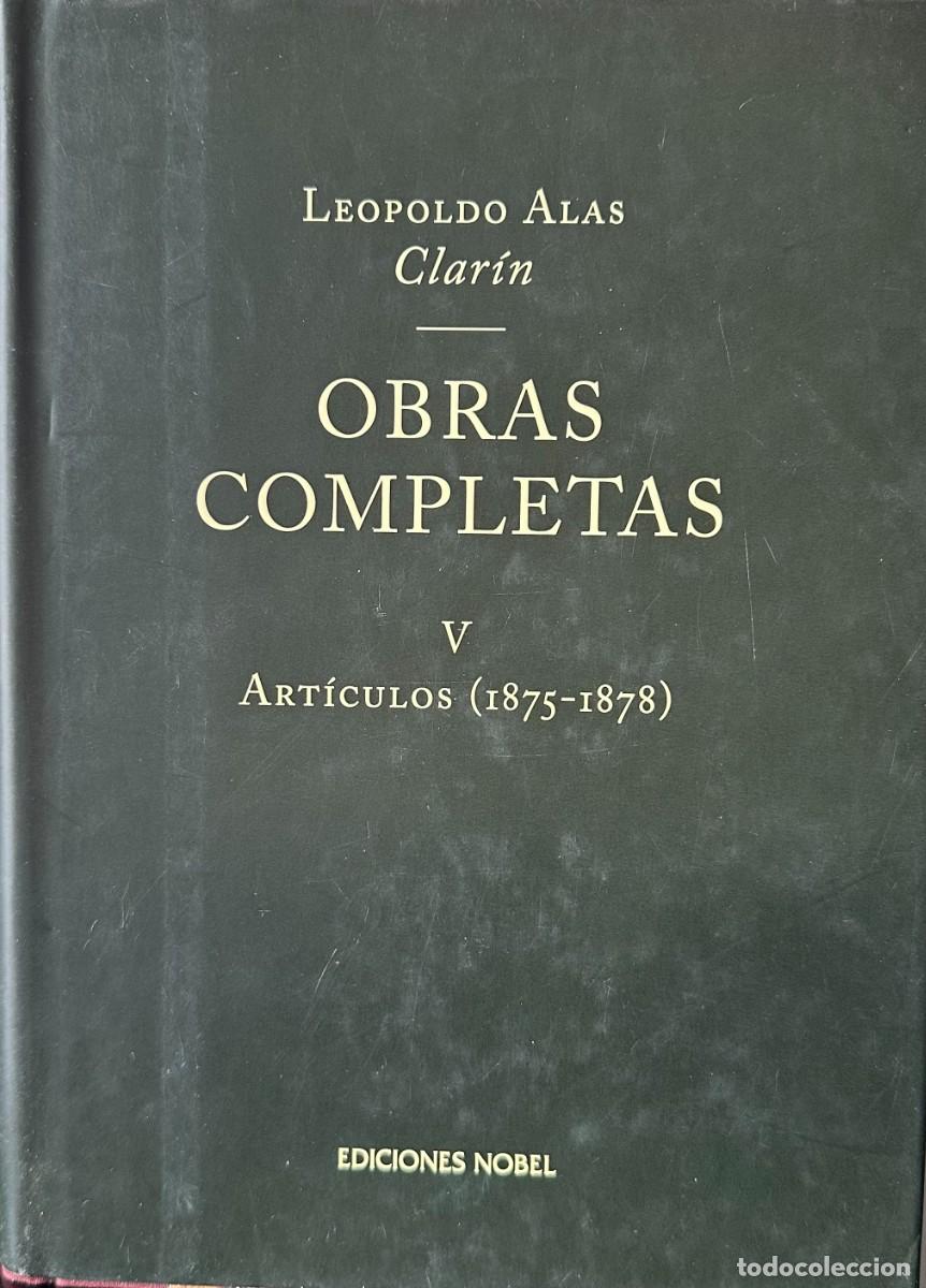Libros de segunda mano: Clar&iacute;n Obras completas, V. Art&iacute;culos (1875-1878). - Foto 1