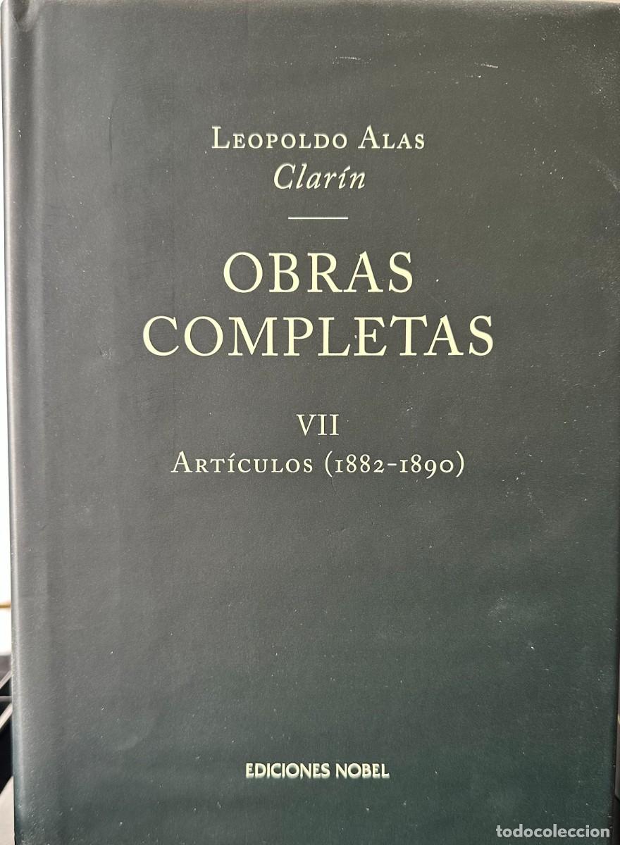 Libros de segunda mano: Clar&iacute;n Obras completas, VII Art&iacute;culos (1882-1890). - Foto 1