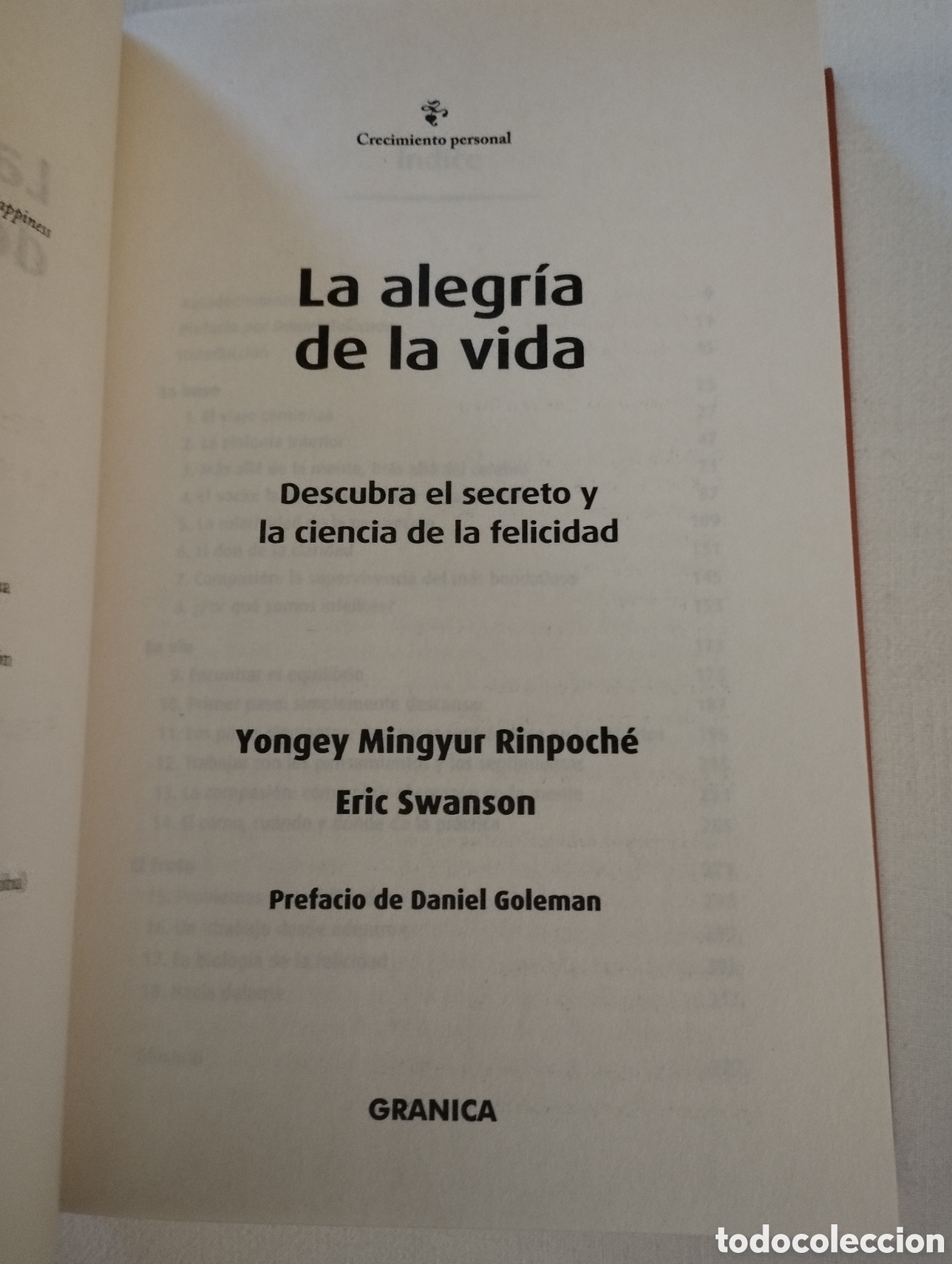 Libros de segunda mano: LA ALEGR&Iacute;A DE LA VIDA (YONGEY MINGYUR RINPOCH&Eacute;) - Foto 2