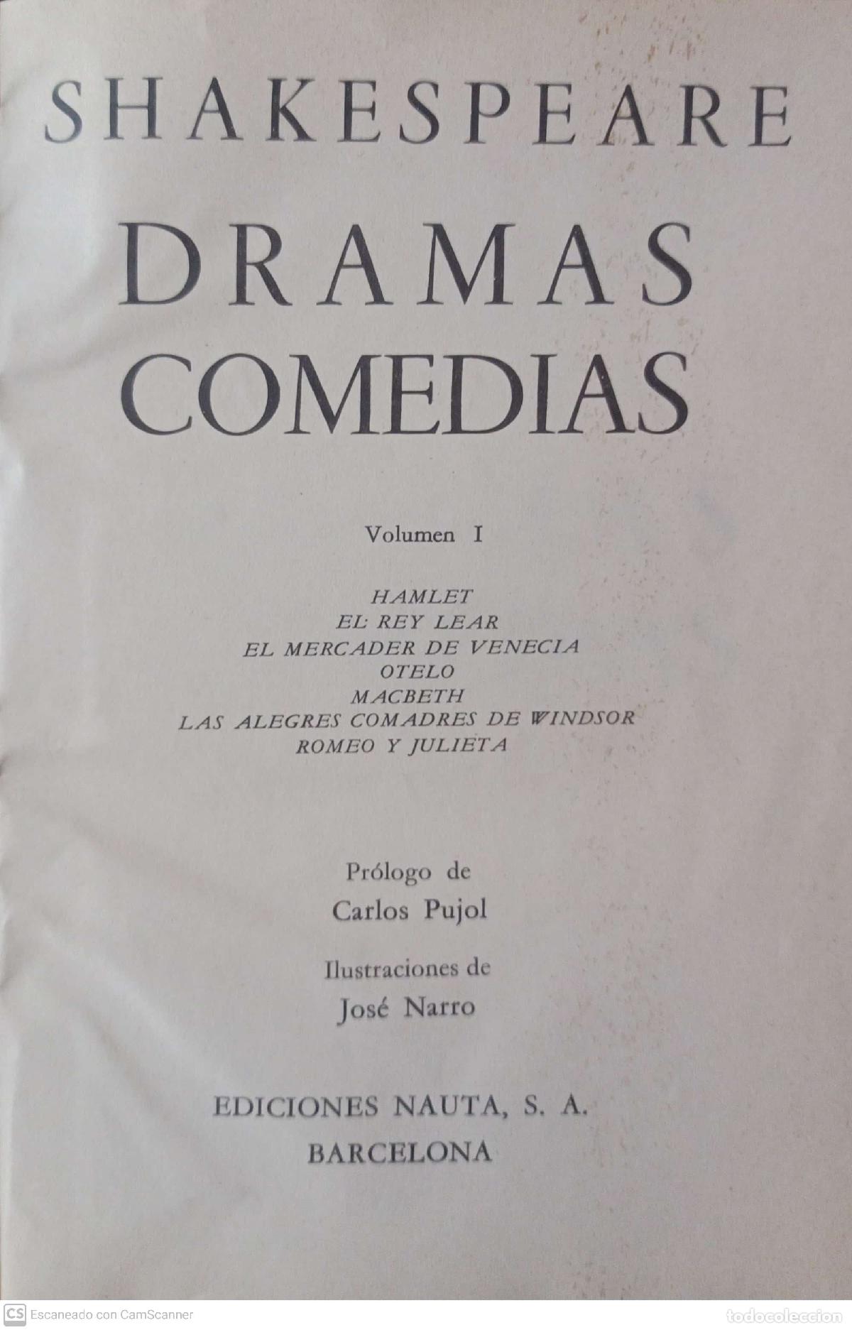 Libros de segunda mano: Dramas Comedias - William Shakespeare - Foto 2