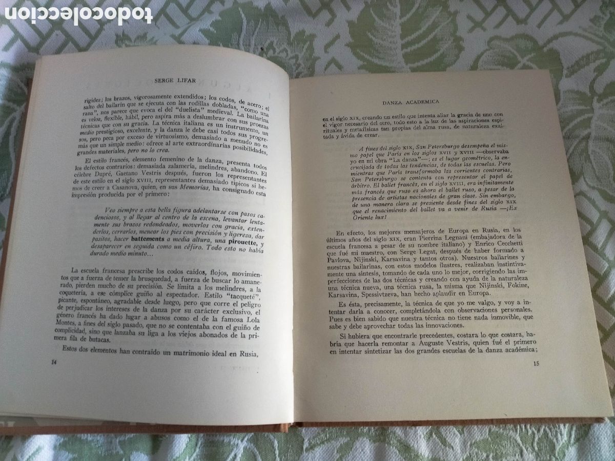 Libros de segunda mano: DANZA ACAD&Eacute;MICA &middot; SERGE LIFAR - Foto 3