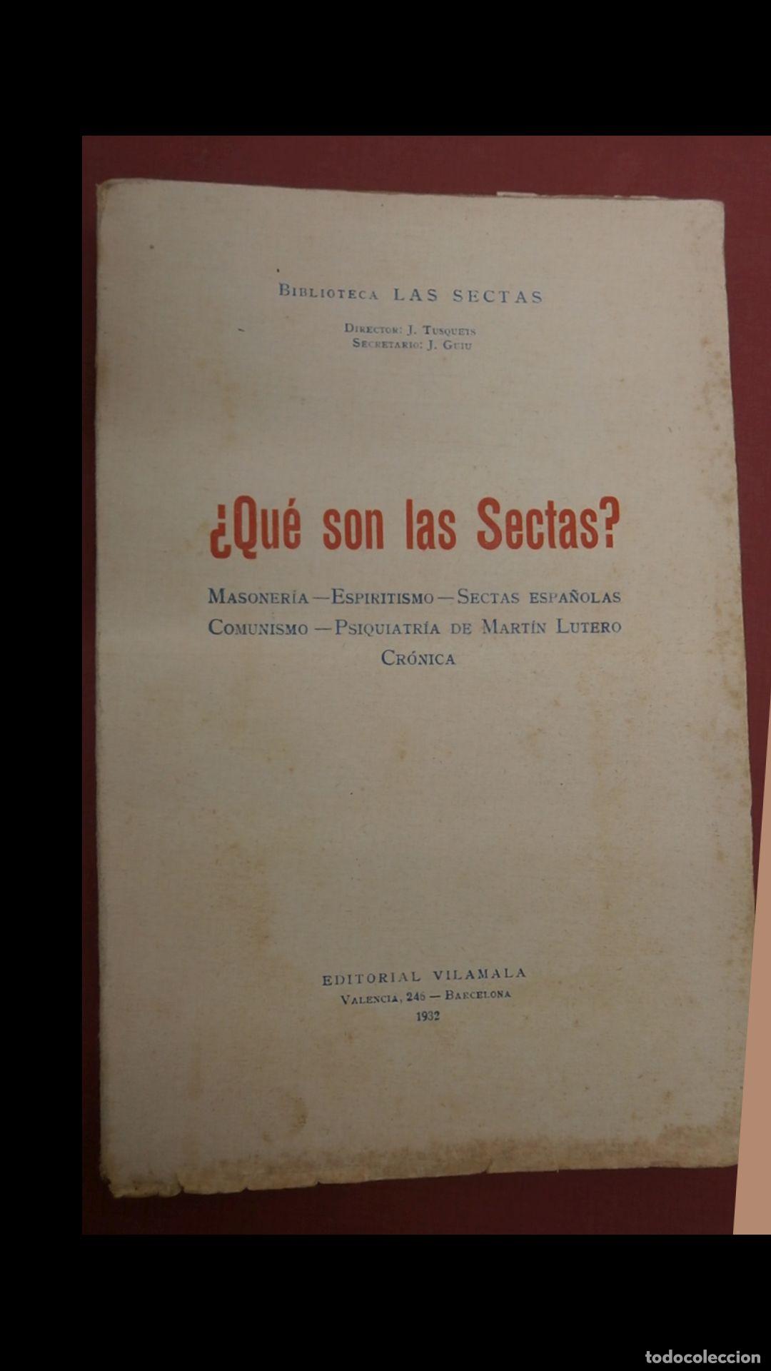Libri di seconda mano: &iquest;Qu&eacute; son las Sectas?. Masoneria- Espiritismo-Sectas Espa&ntilde;olas- Comunismo- Micel&aacute;nia Antisectaria