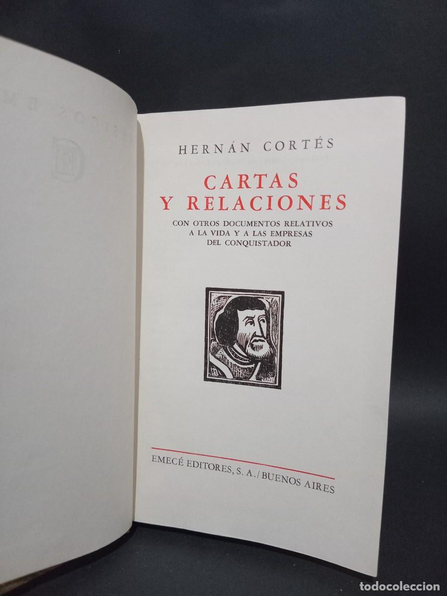 Libros de segunda mano: HERN&Aacute;N CORT&Eacute;S - CARTAS Y RELACIONES - PRIMERA EDICI&Oacute;N - 1945 - Foto 1