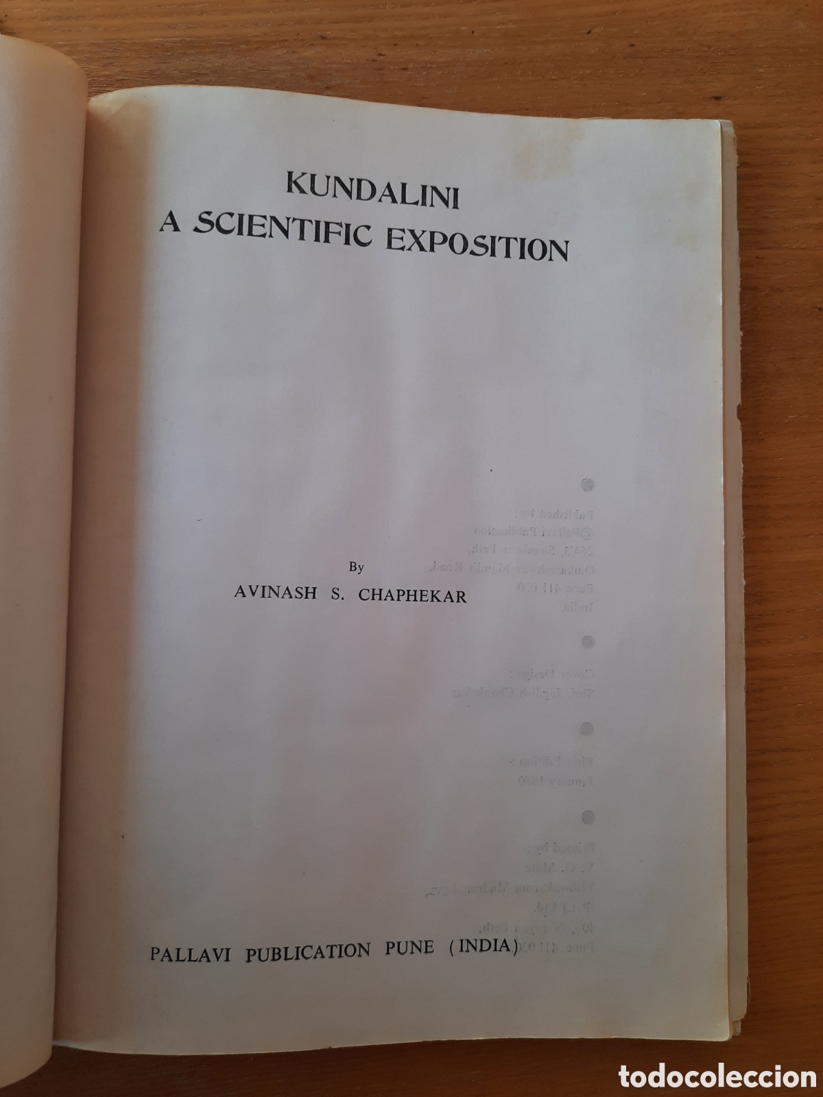 Libros de segunda mano: Kundalini. A scientific exposition. Avinash S. Chaphekar. 1980 - Foto 2