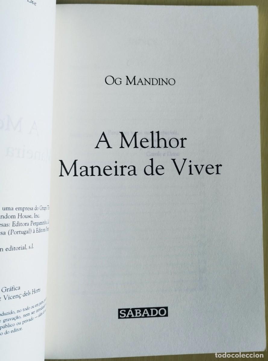 Libros de segunda mano: A melhor maneira de viver de Og Mandino - Foto 3