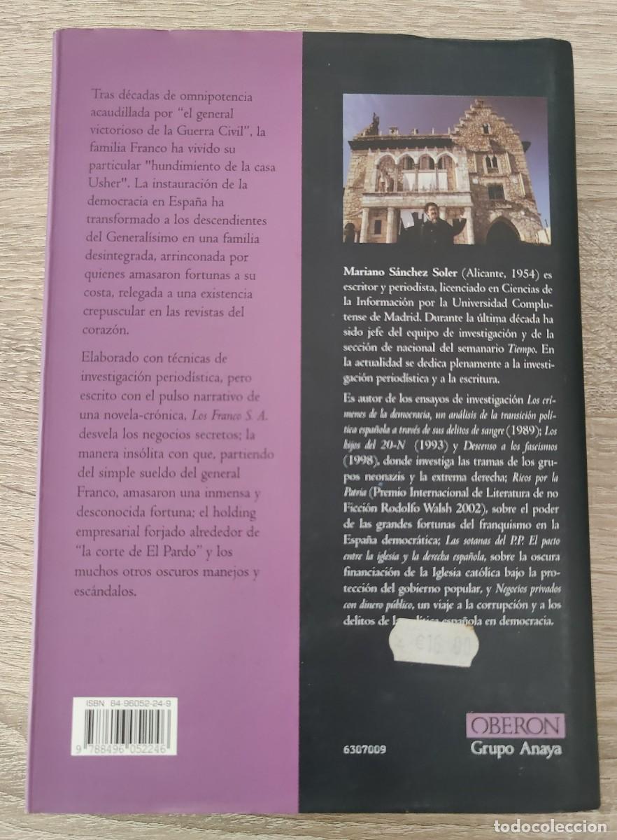 Libros de segunda mano: Libro. Los Franco S. A. De Mariano Sanchez Soler. Editorial Oberon. A&ntilde;o 2003. - Foto 14